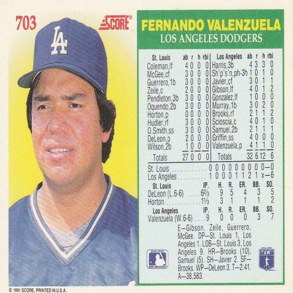 Fernando Valenzuela MLB Collection - Picture 5 of 11